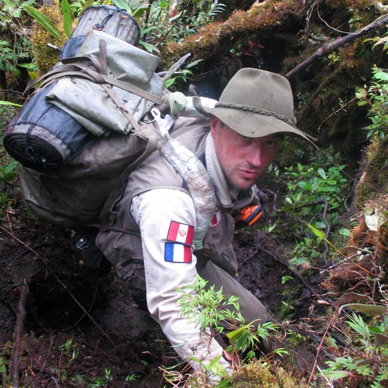 Thierry Jamin, explorateur et co-fondateur de Jungle Doc Productions Thierry Jamin, explorateur et co-fondateur de Jungle Doc Productions